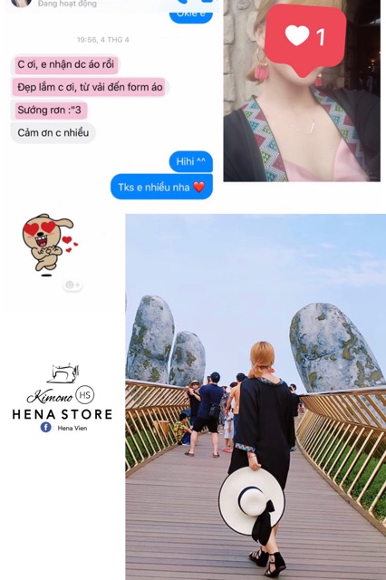 Áo Kimono Mix Thổ Cẩm Trắng Đen