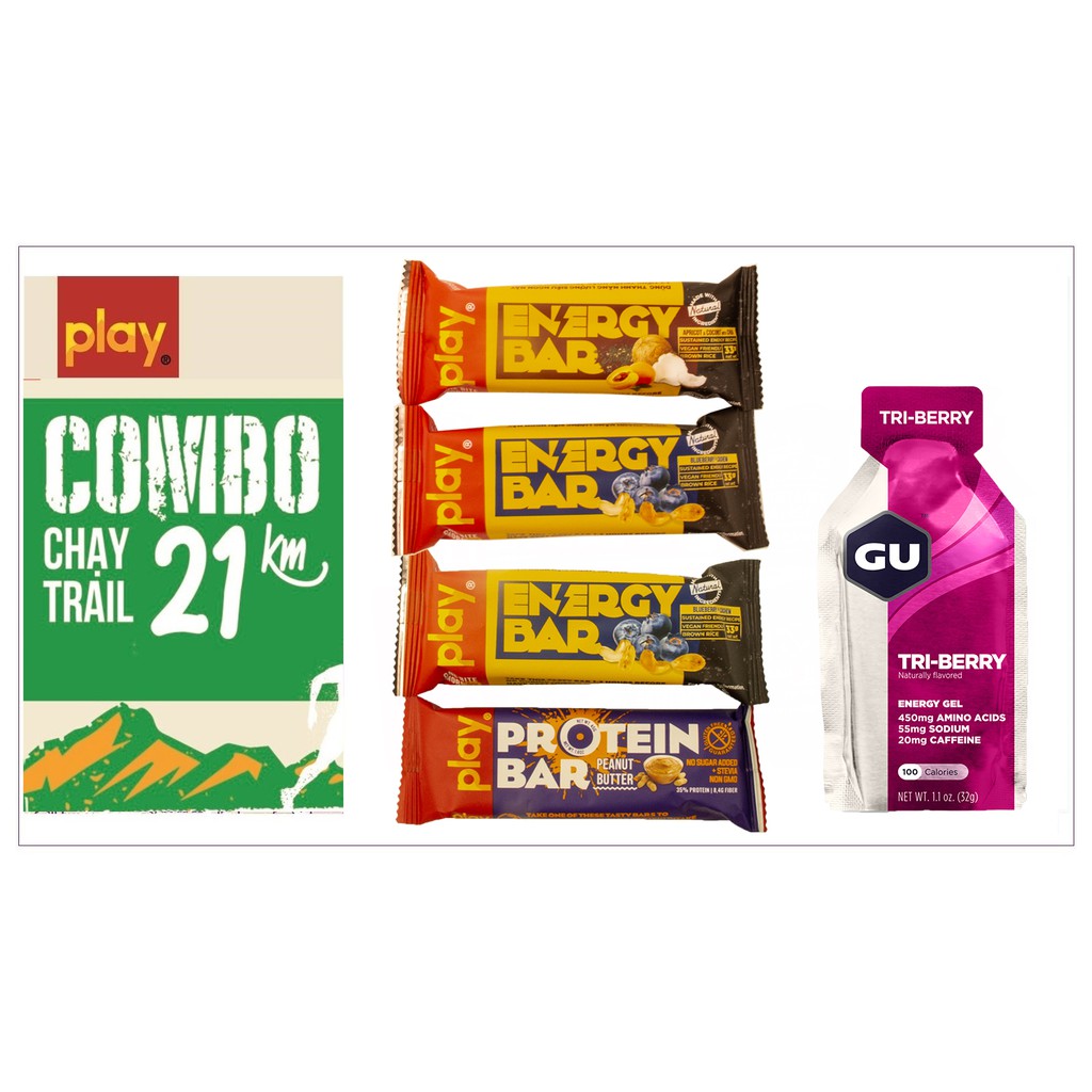 COMBO chạy Trail 21km PLAY – Gel Gu Energy