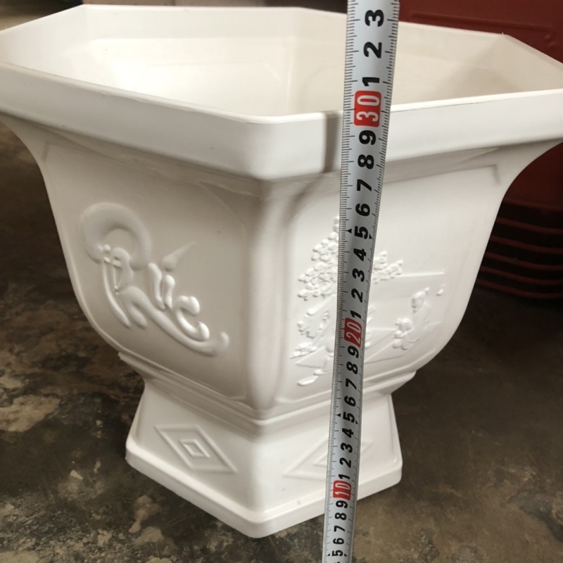 Chậu Ly Lục Giác số 3 đế cao nhựa dày cao cấp