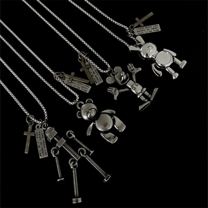 Dây Chuyền Hàn Quốc Họa Tiết Hoạt Hình Dễ Thương 12444 Dành Cho Cặp Đôi