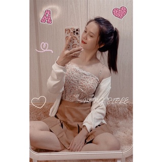SET 3 MÓN CV KHOÁC ÁO HOA DÂY🖤