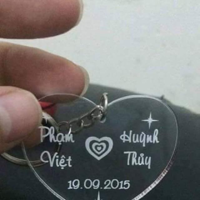 Combo móc khoá khắc, ảnh ghép , cốc in ảnh