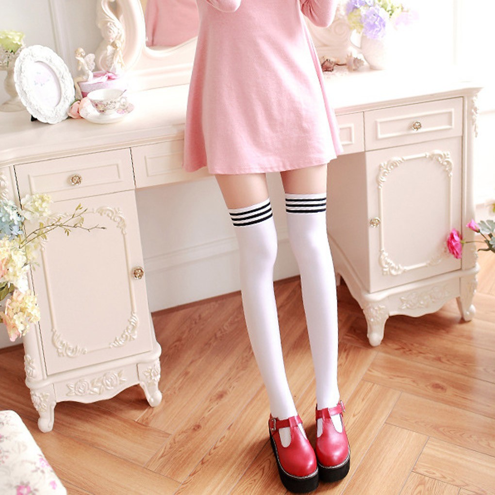 Tất cotton cao đến đầu gối cho nữ