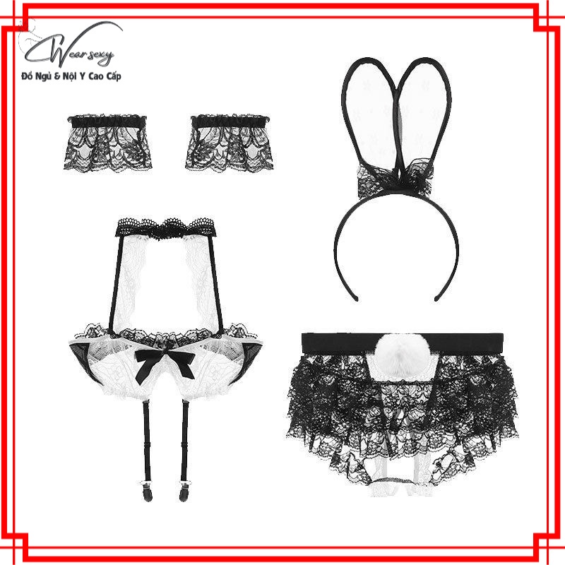 Set Coplay Thỏ Ren Sexy Gợi Cảm MS218  [CWEAR.SEXY_ĐỒ NGỦ &amp; NỘI Y CAO CẤP] ơi