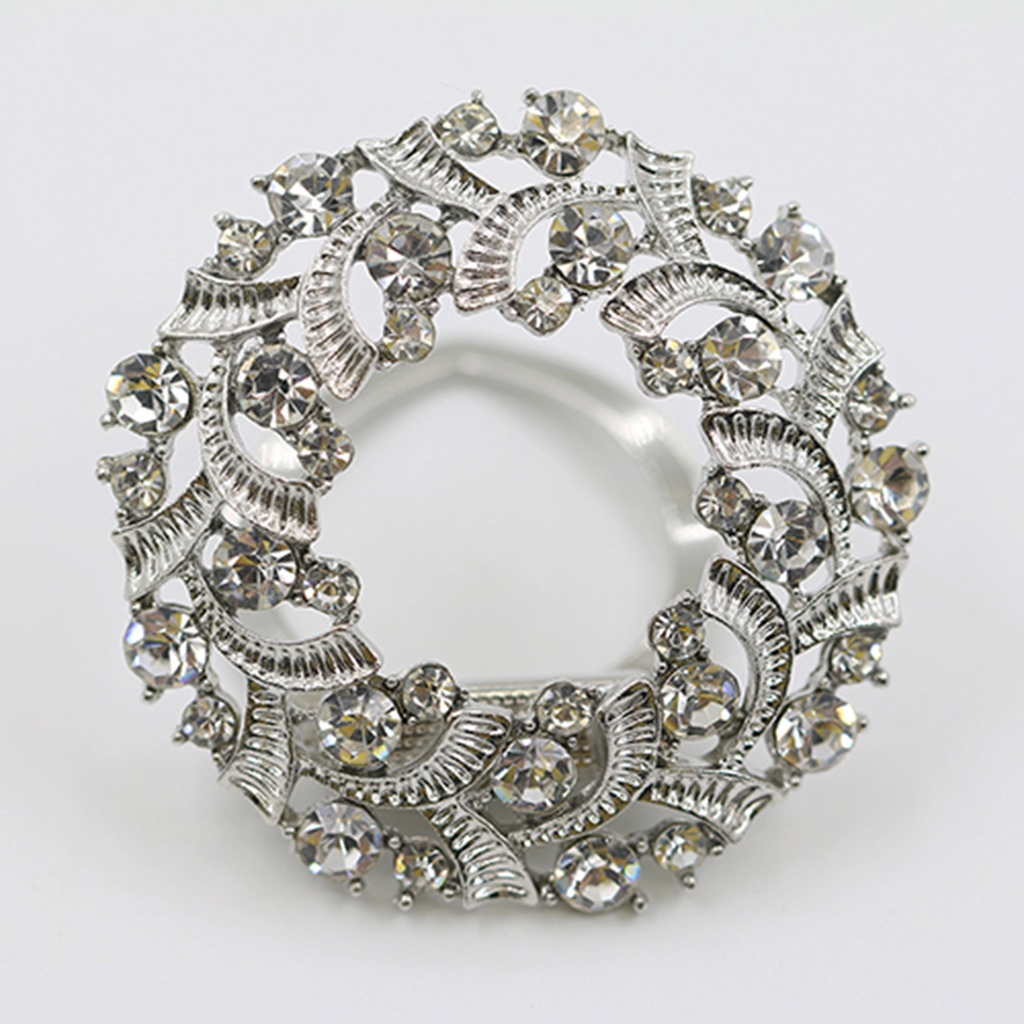 Kẹp khăn choàng cổ đính đá nhân tạo thời trang cá tính cho nữ