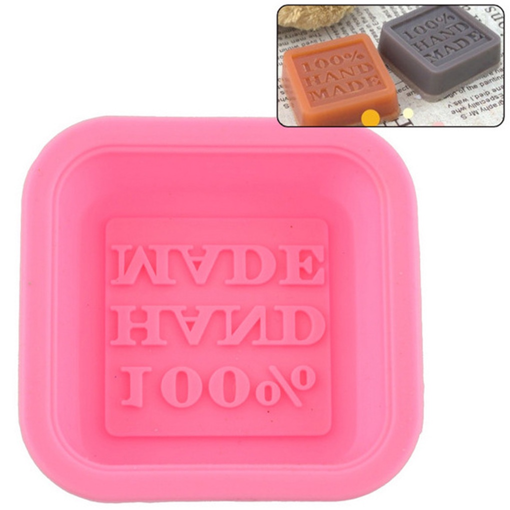Khuôn Silicone Làm Xà Phòng Hình Vuông Tiện Dụng