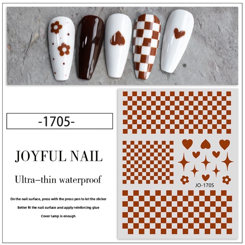 sticker 3d dán móng tay nail mới 2022