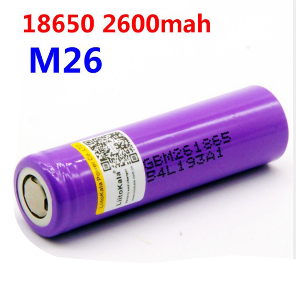 Pin sạc Lithium 18650 LG M26 2600mAh xả 10A