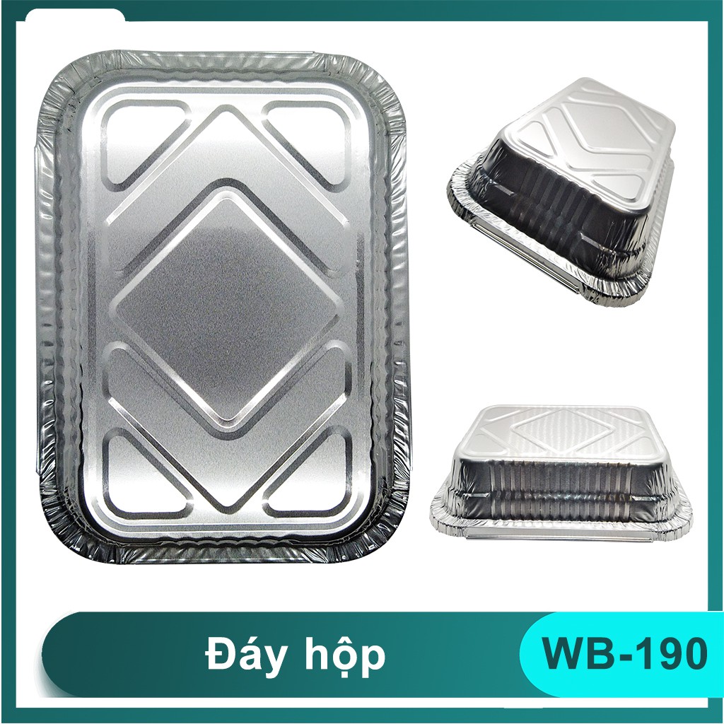Khay nhôm kèm nắp 650ml | BigBuy360 - bigbuy360.vn