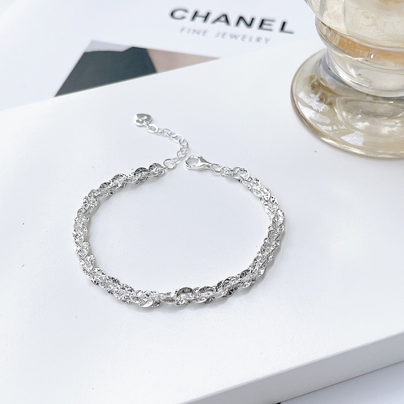 Lắc Tay Bạc Nữ Xích Phay Sáng Sang Chảnh LT040 - Trang sức MINA JEWELRY
