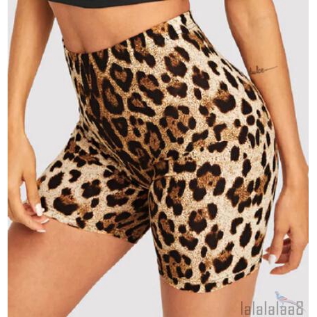 Quần Short Legging Thể Thao Họa Tiết Da Báo Gợi Cảm Cho Nữ | BigBuy360 - bigbuy360.vn