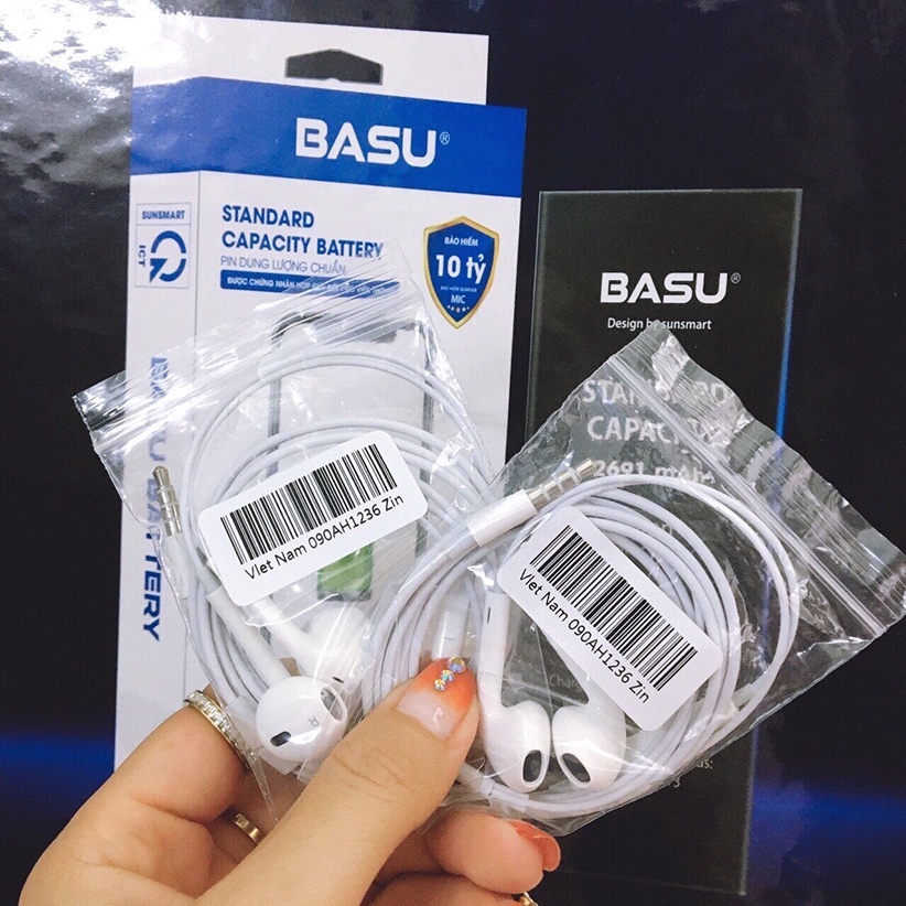 Tai Nghe Điện Thoại Jack 3.5mm / Tai Nghe Phone 6 / 6S Zin Chất Lượng Cao - Bảo Hành 6 Tháng