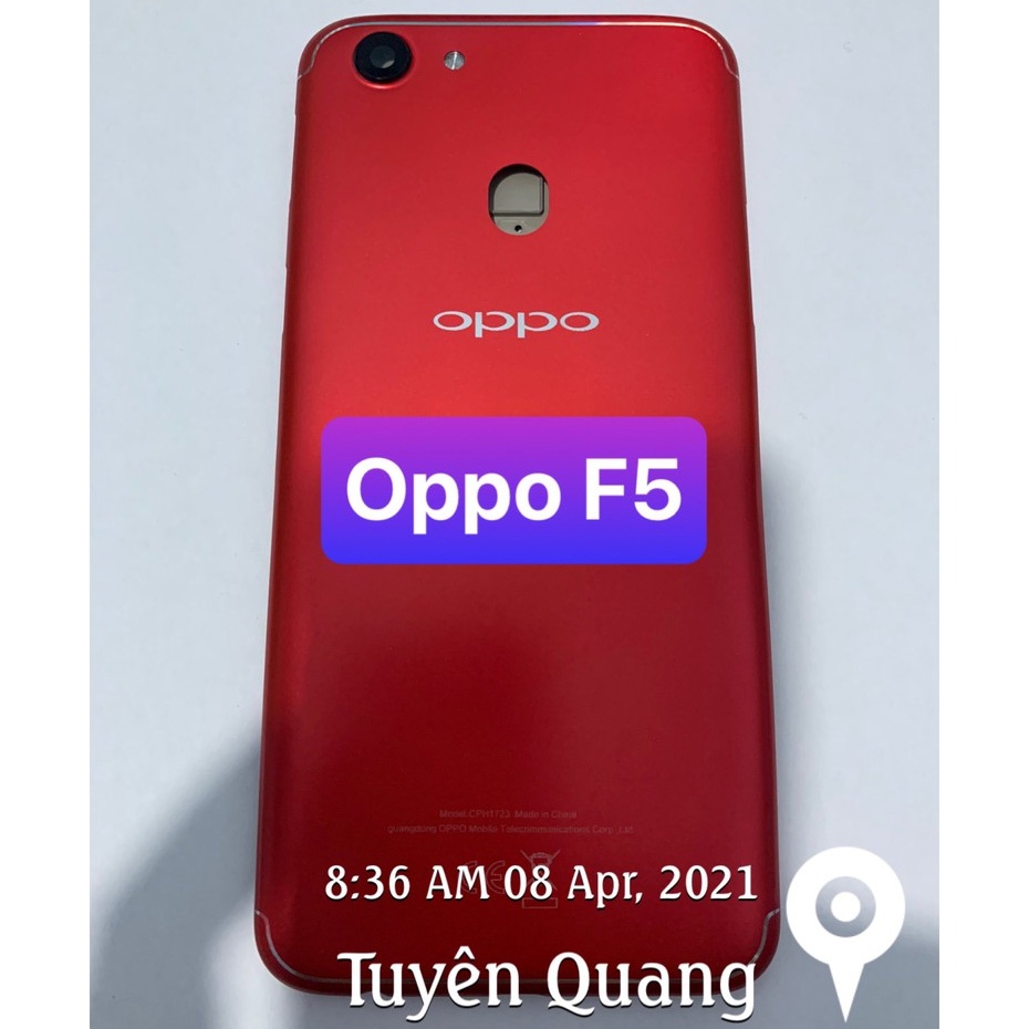 vỏ lưng oppo F5 - gồm lưng,phím,kính camera