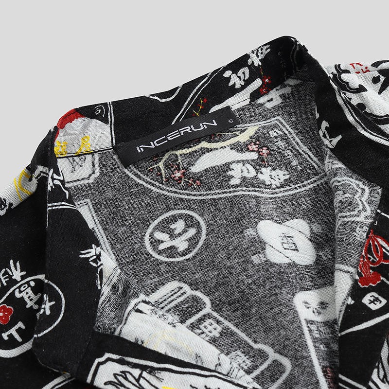 Áo sơ mi nam ngắn tay vải lụa thiết kế hoạ tiết Taiwan - ZUMAN - ASM46 | BigBuy360 - bigbuy360.vn