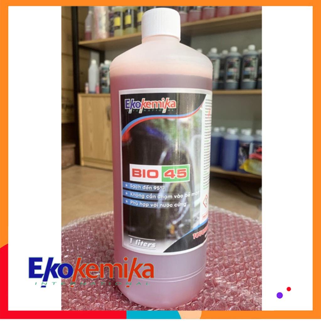 Bigsize  DUNG DỊCH RỬA XE KHÔNG CHẠM BIO 45 -1L TẶNG 1 KHĂN LAU ĐA NĂNG