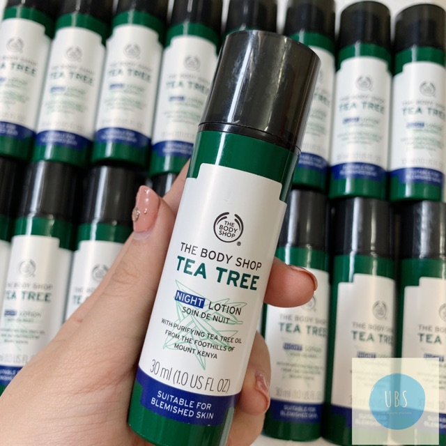  Lotion Dưỡng Ẩm Ngày/Đêm cho Da Mụn The Body Shop Tea Tree