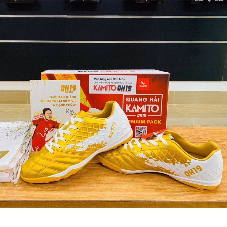 Giày đá bóng Quang hải Kamito QH19 PREMIUM PACK màu Vàng