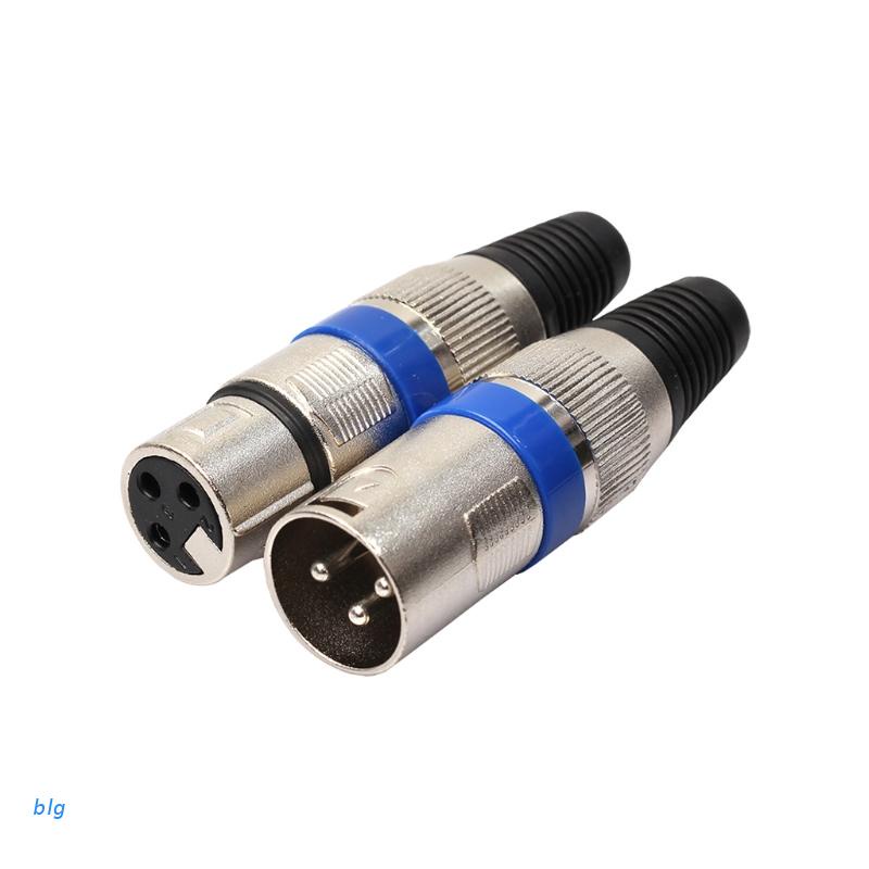 1 Cặp Đầu Nối Xlr 3 Chấu Và Giắc Cắm Âm Thanh Micro