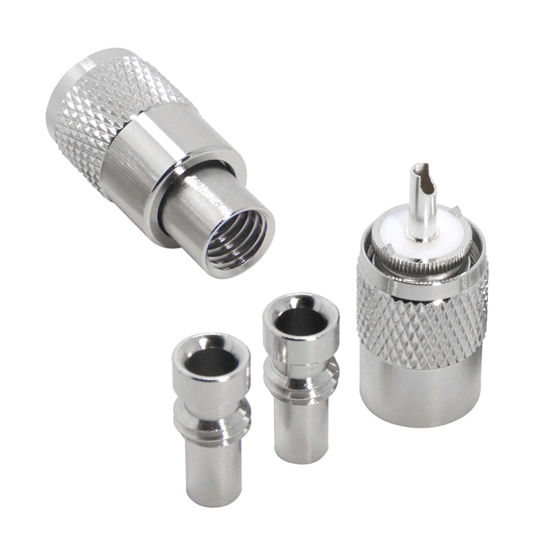 Kim Đồng Trục Đa Năng Fol PL259 UHF Male Sang RG8X RG59 RG8 Coaxial RF