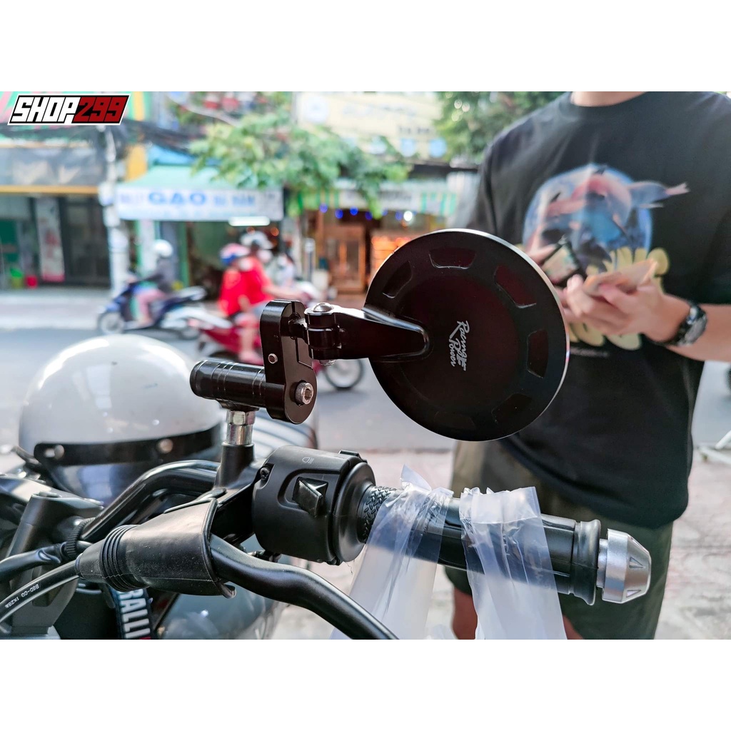 Gương Gù Tròn RACING POWER Cao Cấp Có Lớp Phủ Chống Chói Dành Cho Nhiều Loại Xe Như XSR, MT15, Xe Tay Ga, Xe Classic