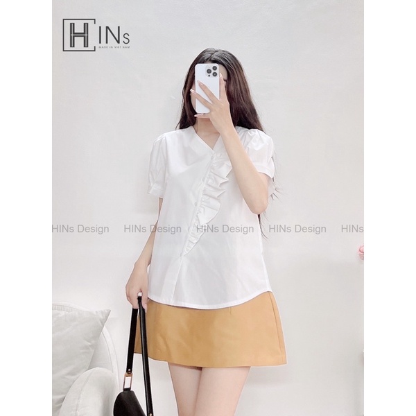 ÁO BÈO LỆCH TRẮNG - A112.2