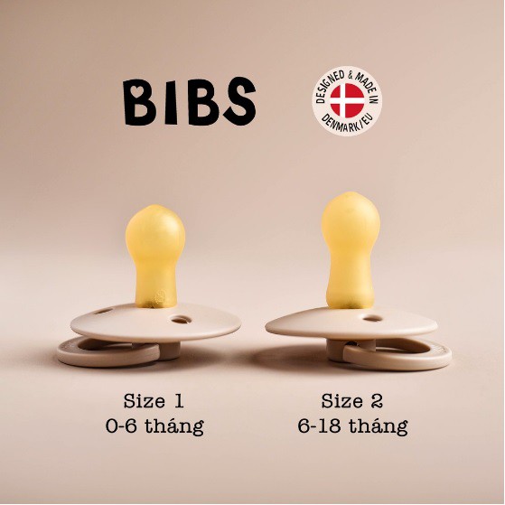 [Chính hãng] Ti Giả Bibs / Ti Ngậm Bibs Đan Mạch - Tặng Nắp Trứng (Bảng màu mới)