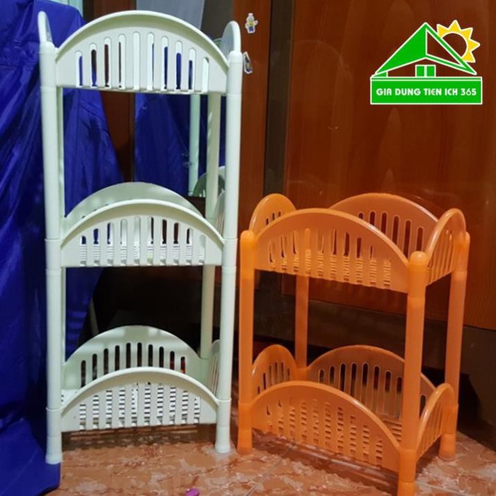 ( hang hot) Kệ để đồ đa năng 2 tầng, 3 tầng nhựa Việt Nhật - Kệ đựng mỹ phẩm