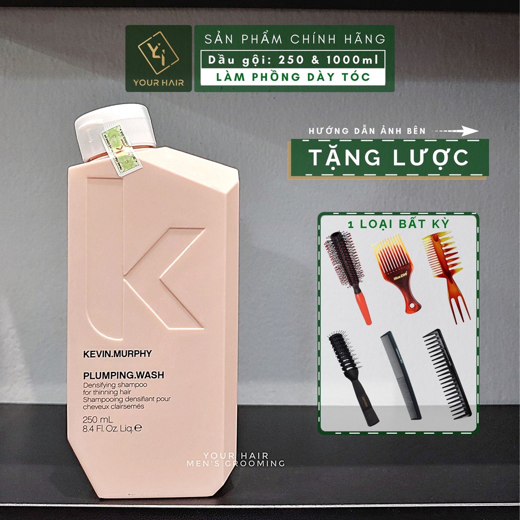 [Tặng Lược] Dầu gội làm phồng dày cho tóc mỏng Kevin Murphy PLUMPING WASH 250ml | 1000ml - Chính hãng nhập khẩu ÚC