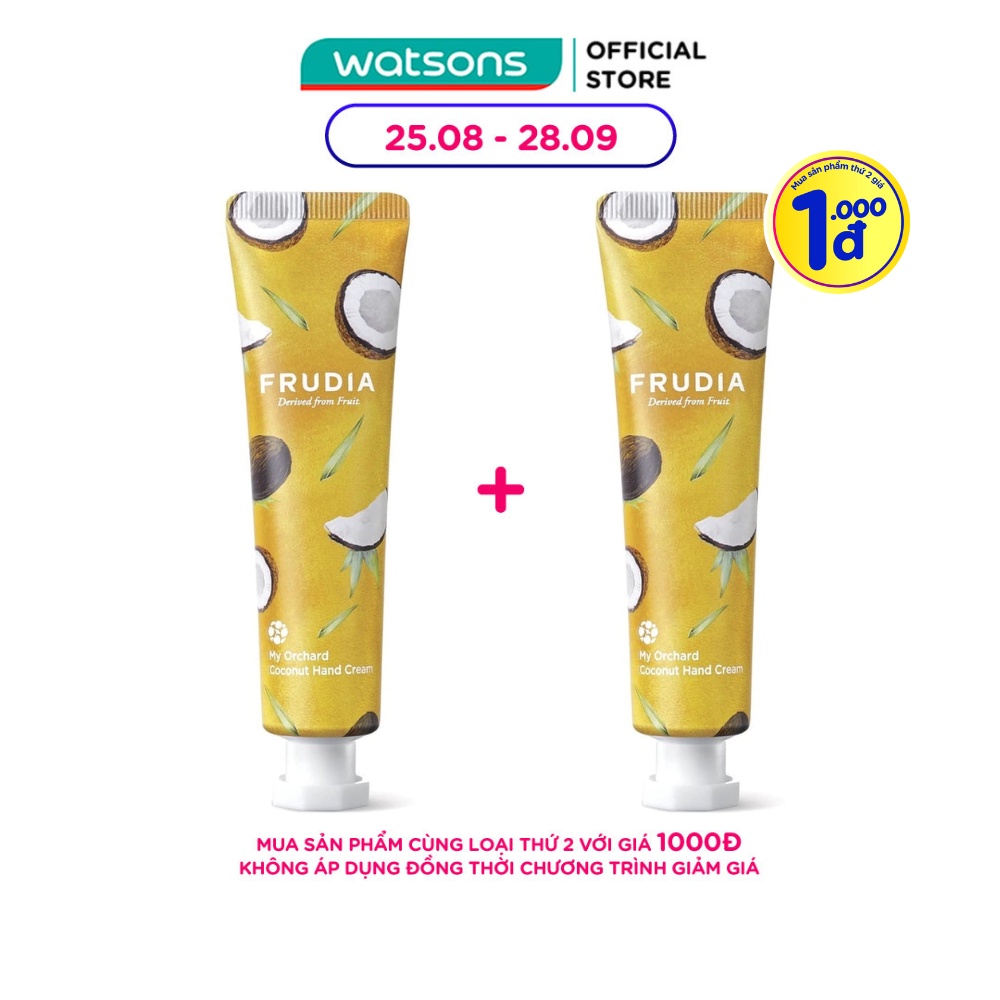 Kem Dưỡng Tay Frudia My Orchard Coconut Hand Cream Chiết Xuất Dừa 30g