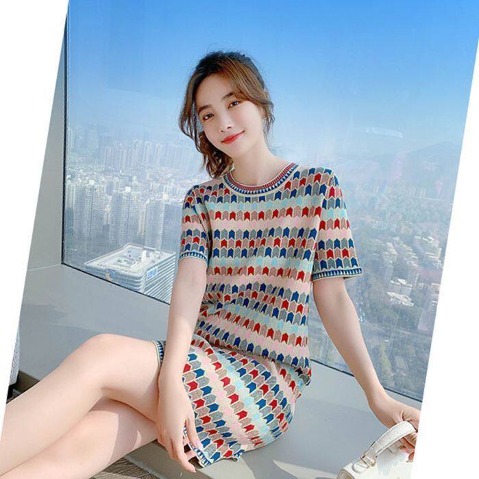 Đầm Ngắn Mùa Hè Mỏng Dài Ngang Gối Họa Tiết Hoa Phong Cách Pháp Thời Trang Mùa Hè Mới Cho Nữ 2022