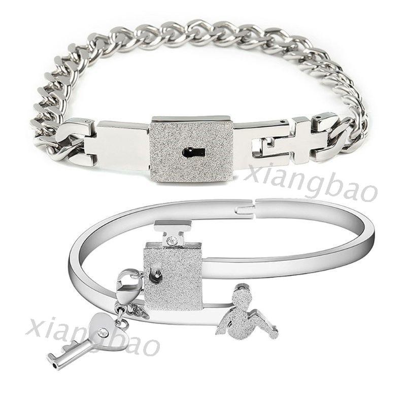 Vòng Đeo Tay 10ms His Hers Có Ổ Khóa Hình Trái Tim Cho Cặp Đôi