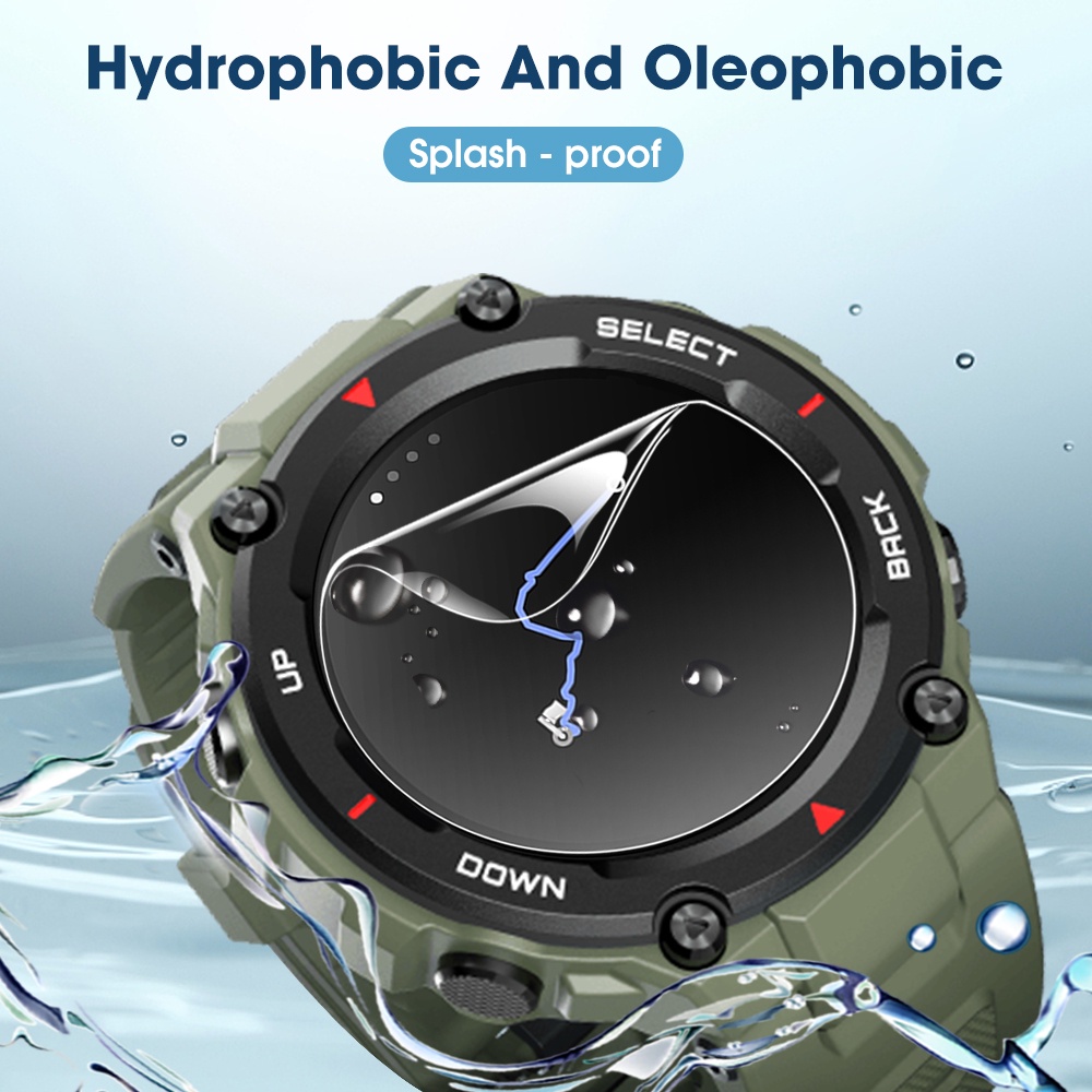 1 Miếng Dán Màn Hình Chống Trầy Bằng TPU Hydrogel Cho Đồng Hồ Thông Minh Amazfit T-Rex