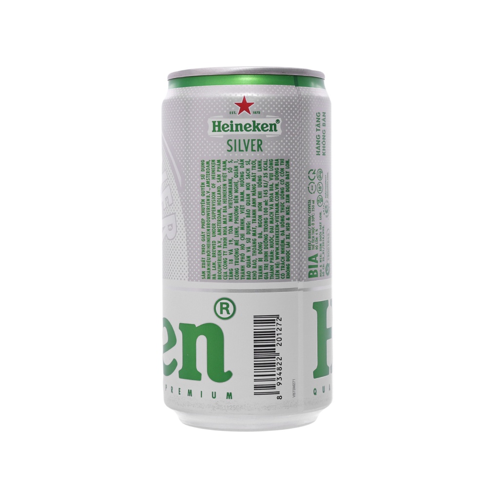 Bia Heineken Silver Lon  250ml - 24 Lon