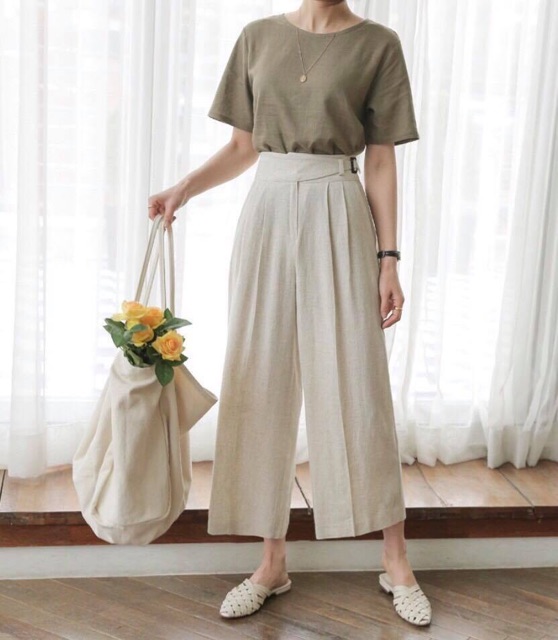 Quần cullotes linen Cati | BigBuy360 - bigbuy360.vn