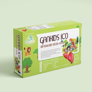 MÁT GAN CHO BÉ GANKIDS ICO ( Hộp 20 ống 10ml) - GIÚP THANH NHIỆT, GIẢI ĐỘC, MÁT GAN