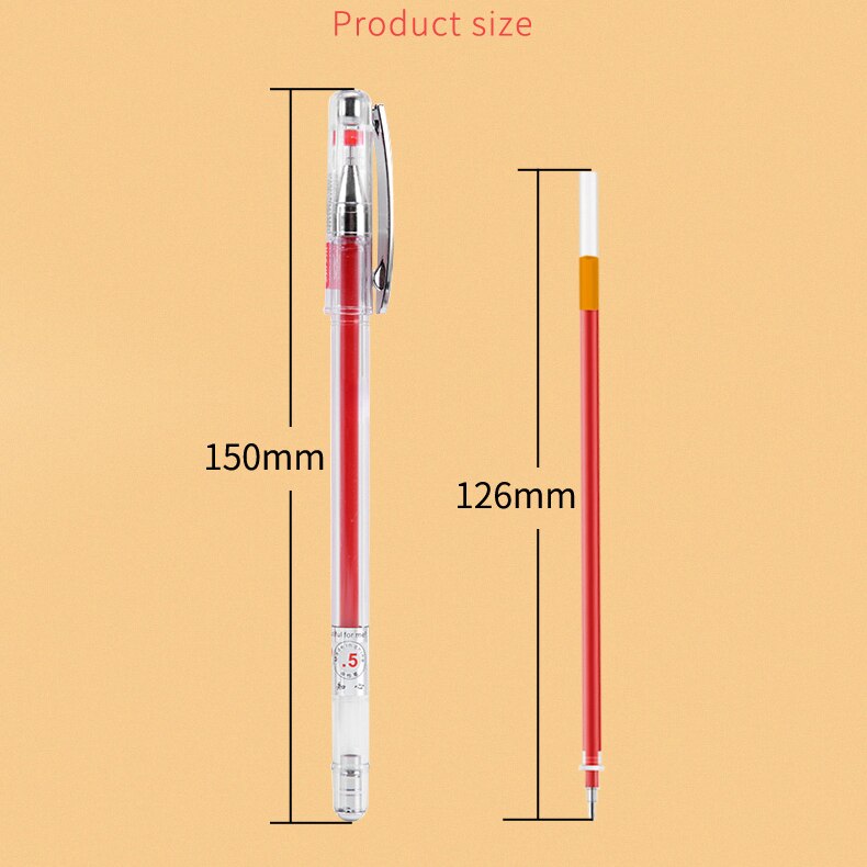 Bút mực gel ngòi 0.5mm tùy chọn màu sắc dành cho học sinh