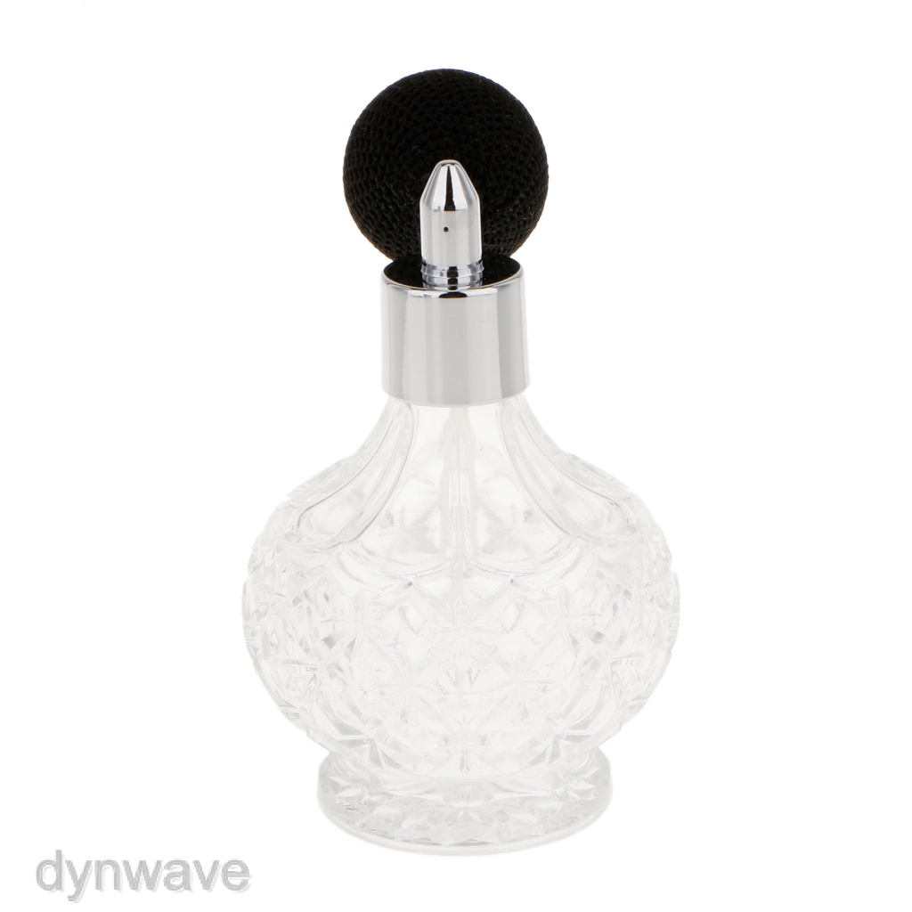 Lọ Nước Hoa Bằng Thủy Tinh 100ml Dạng Xịt Thiết Kế Kiểu Cổ Điển Loại Nhỏ