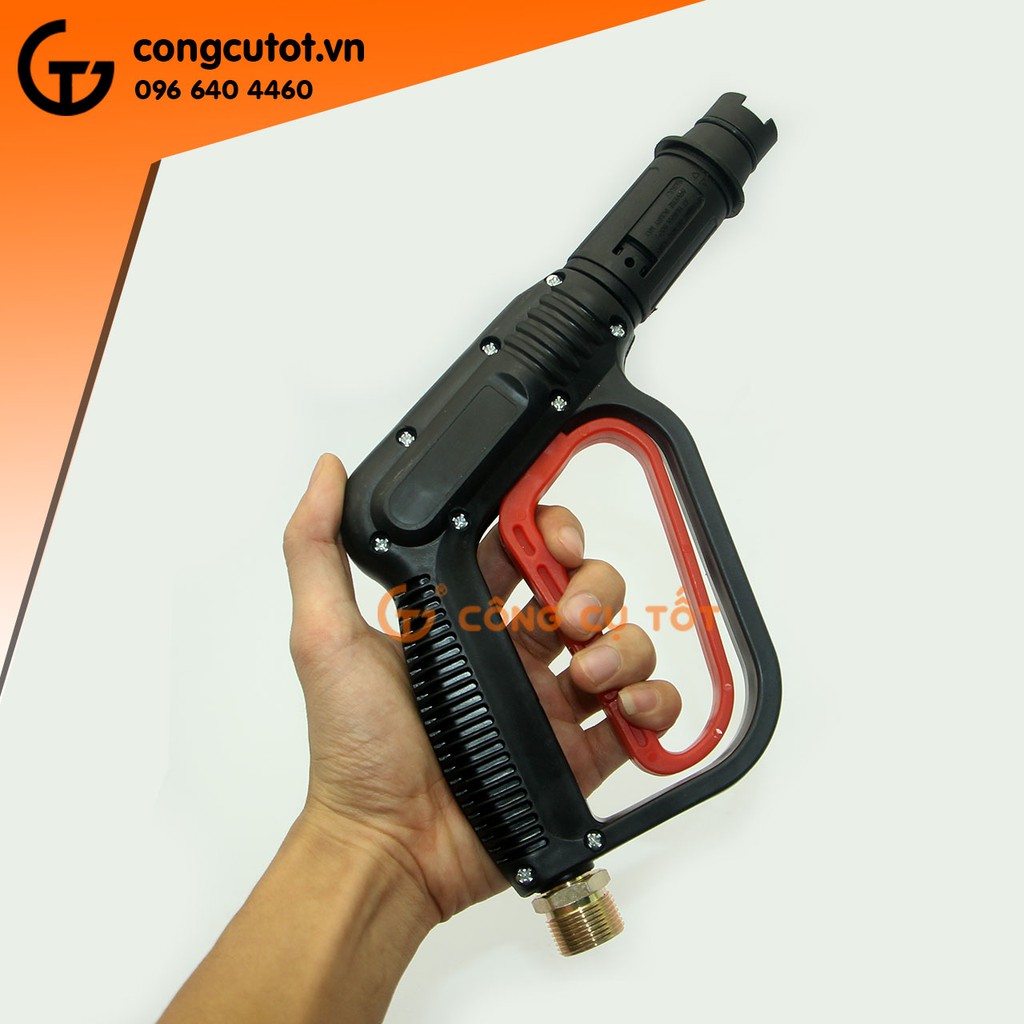 Súng xịt rửa cao áp 3200psi mỏ vịt chỉnh tia dài 20cm ren to M22