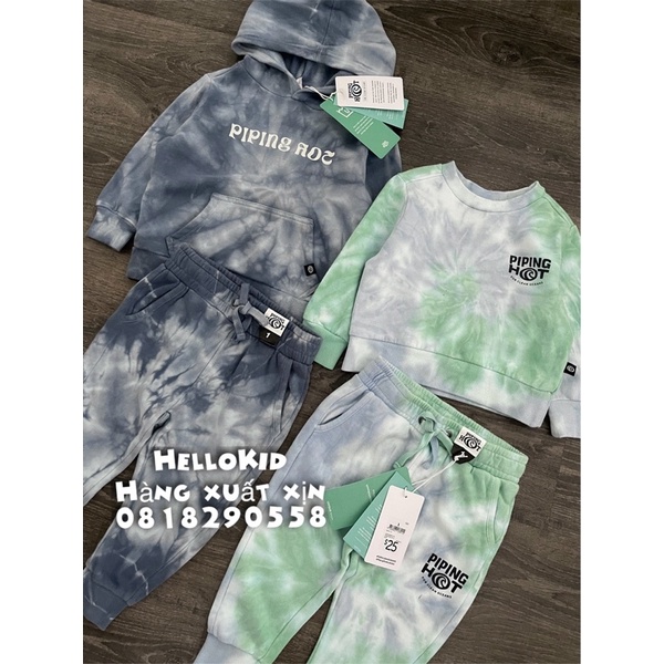 B360 - Bộ nỉ loang HOT bé trai &amp; bé gái