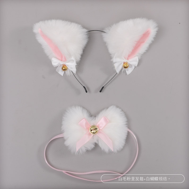 9.22Set Băng Đô Tai Mèo + Chuông + Băng Đô Ren Phong Cách Lolita | BigBuy360 - bigbuy360.vn