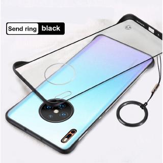 Huawei Mate 30 Pro Case Frameless Transparent Ring Shockproof Cover