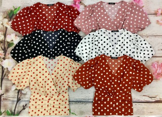 Áo thiết kế bi lửng tay phồng