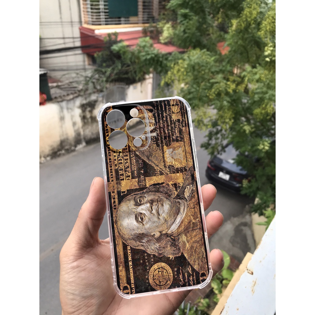 Ốp lưng iphone trong chống sốc tờ đô la bảo vệ camera cho iphone 14 13 pro max 11 12 pro max mini x r s max 6 s 7 8 plus