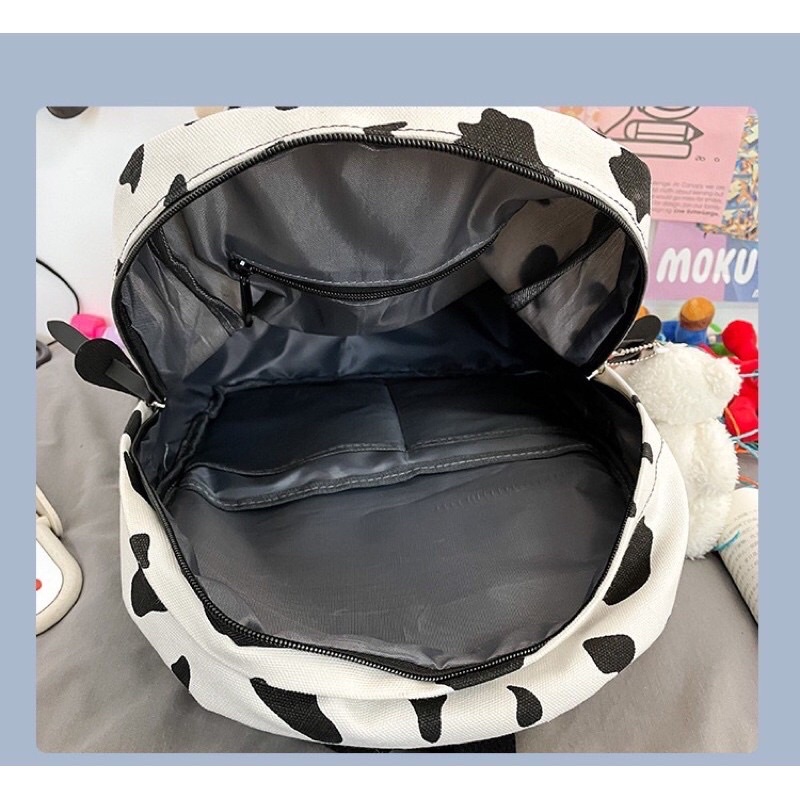 Balo bò sữa chất đẹp đáng yêu đi chơi đi học