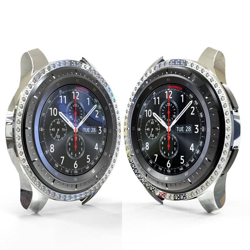 Ốp Bảo Vệ Mặt Đồng Hồ Đính Đá Dành Cho Samsung Galaxy Watch 3 4 Classic 40mm 41mm 42mm 44mm 45mm 46mm Samsung Galaxy Active 2 40mm 44mm Gear S3