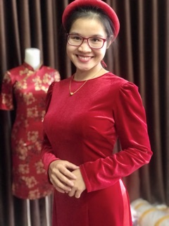 Áo dài nhung