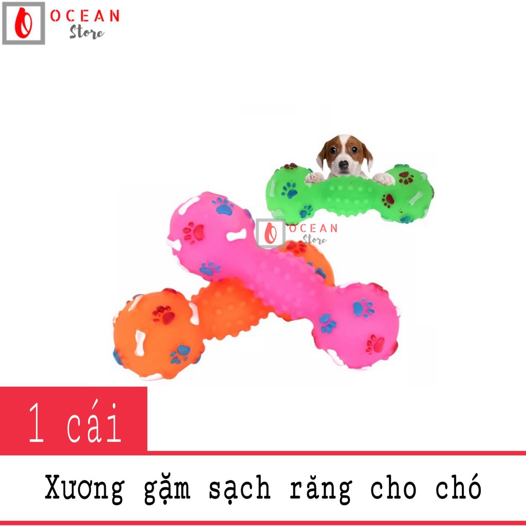 Đồ chơi xương gặm sạch răng bóp kêu cho chó mèo - Đồ chơi xương 01