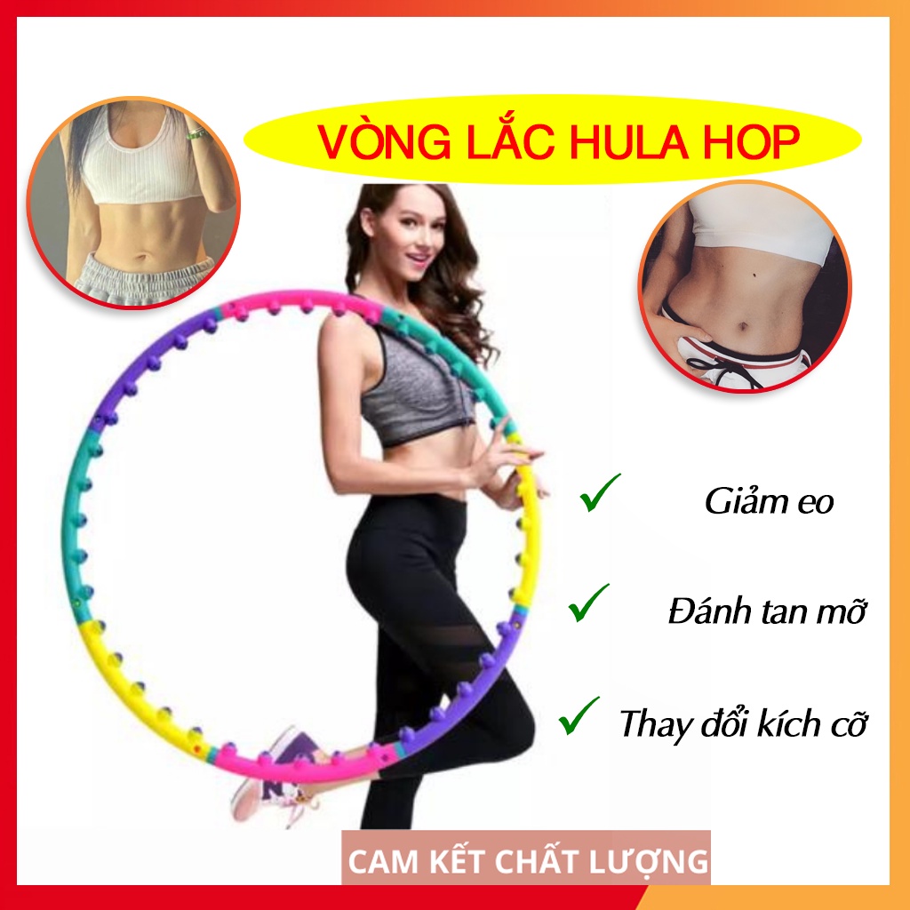 Vòng lắc eo hula hoop, lắc vòng giảm mỡ cao cấp giảm béo bụng giá rẻ massage giảm mỡ bụng