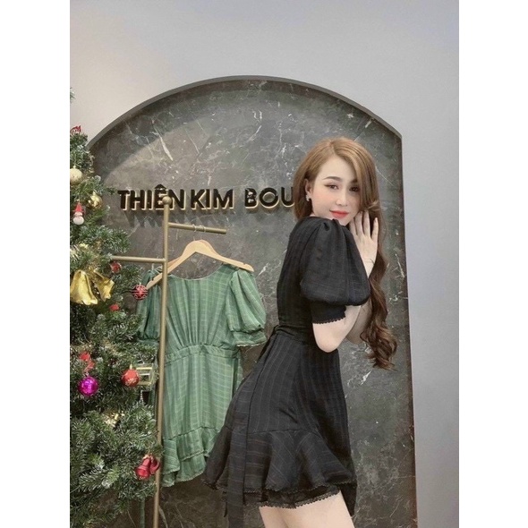 Đầm Caro Bigsize 55kg Đến 100kg (M/L/XL/XXL)