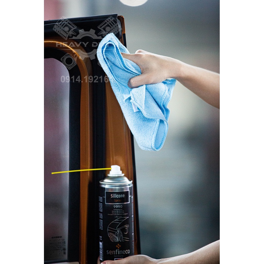 Senfineco 9990 Dung Dịch Xịt Dưỡng Cao Su, Ron Cửa - Silicone Spray [450ML]